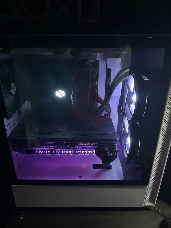 High-performance gaming PC with RGB lighting